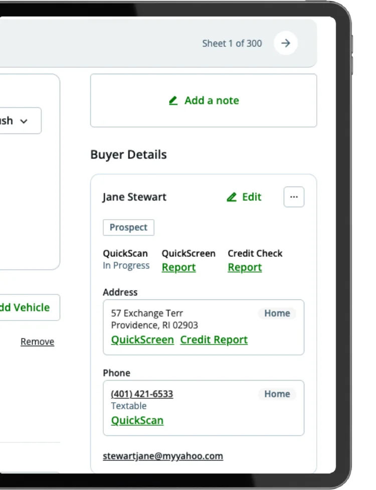700Credit QuickScan in AutoRaptor