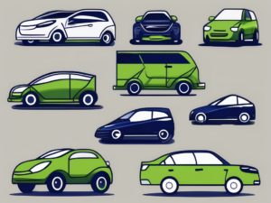Five different cars with symbolic elements such as an envelope and a phone (representing email and text) subtly integrated into their design to represent the follow-up techniques