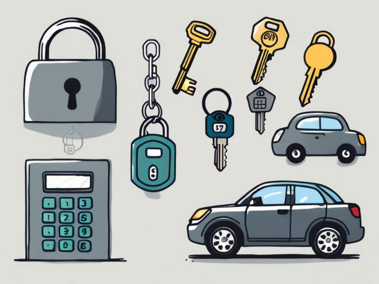 Seven different car keys