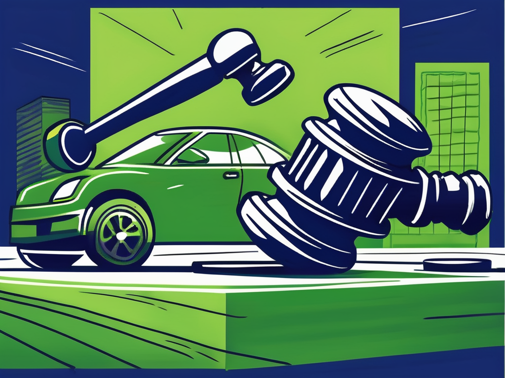 Unlocking Success: Navigating the World of Used Car Dealer Auctions 1 A gavel striking down on an auction block