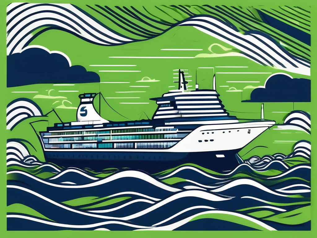 A ship smoothly navigating through stormy seas