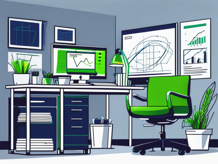 How to Make Sure Your BDC Manager is Set Up For Success 4 A well-organized office setting with a prominently placed manager's desk