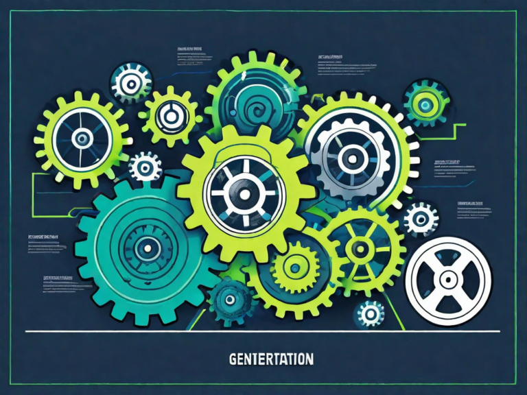 Rev Up Your Sales Engine: Effective Strategies for Lead Generation 8 A powerful engine with various gears and parts labeled as different lead generation strategies