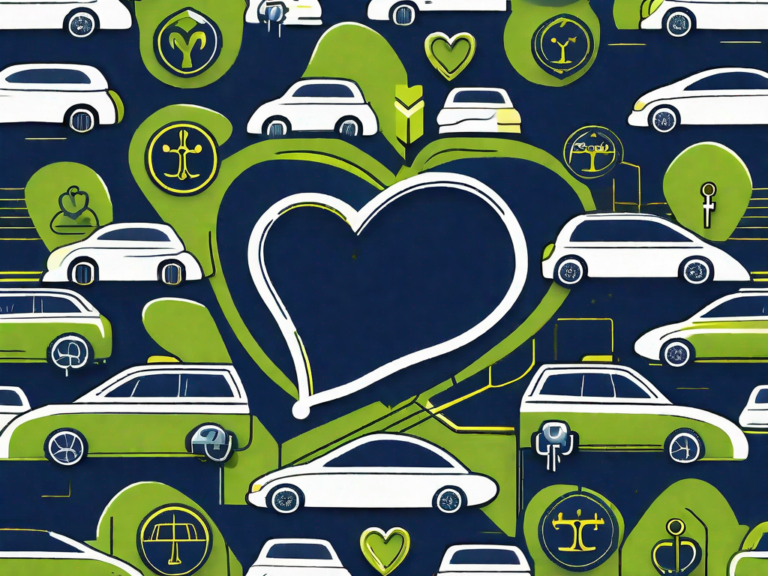 Beyond Transactions: Building Lasting Loyalty in Your Dealership 6 A car dealership with various symbolic elements like a heart