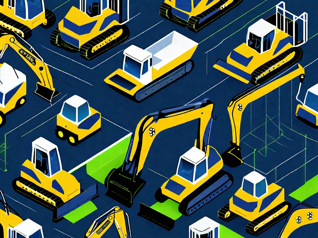 Heavy Equipment Dealer Software: 7 Tools to Optimize Your Operations 1 Various heavy equipment machinery like excavators